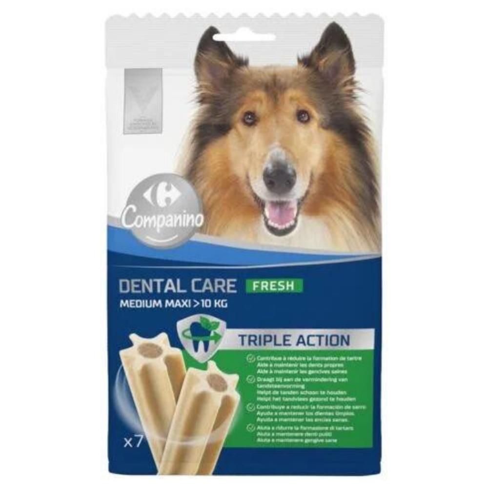 Récompense pour Chien Sticks Dental Care Fresh Carrefour Companino 180g