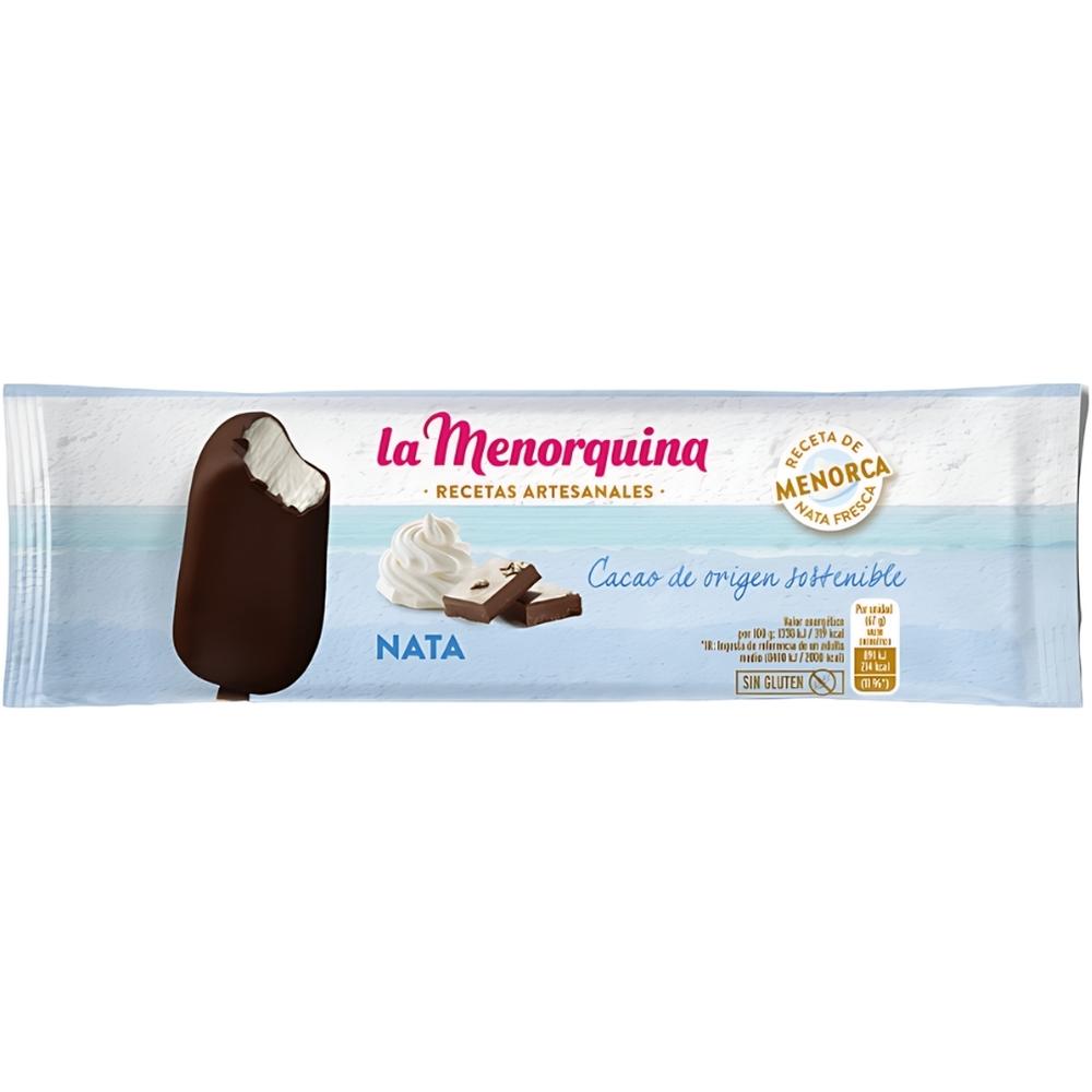 Bâtonnet Glace Crème Chocolat Noir La Menorquina 90ml.