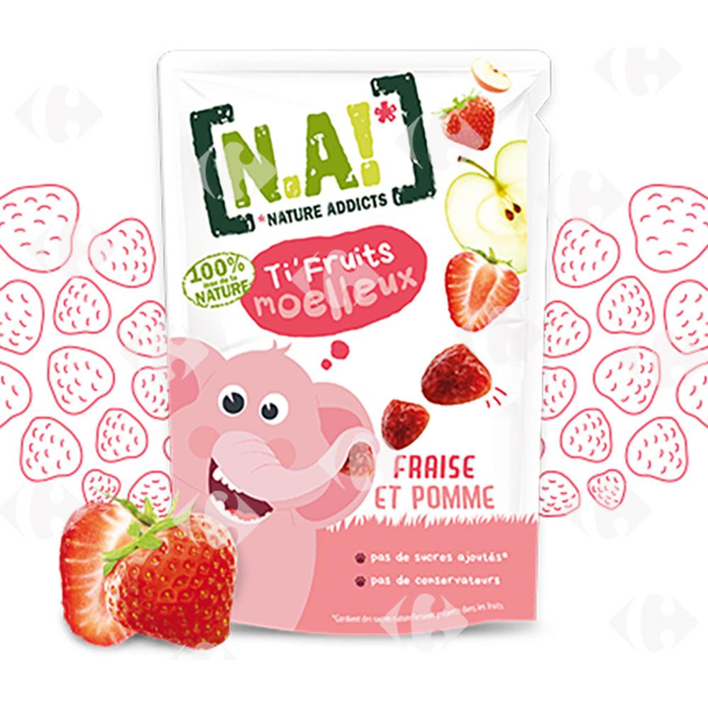Gommes Ti Fruit Fraise Sans Sucre Nature Addicts 35g