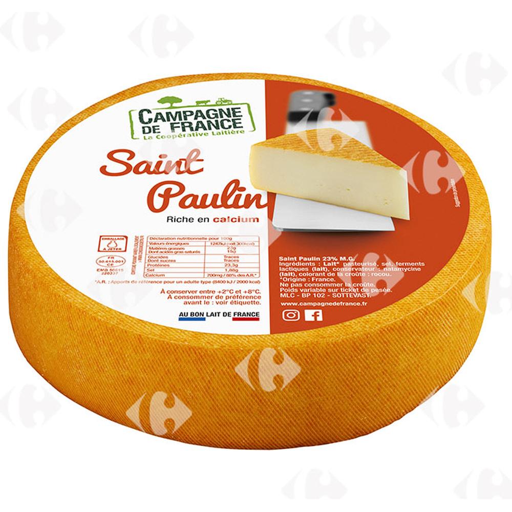 Fromage Saint Paulin Campagne de France 100g
