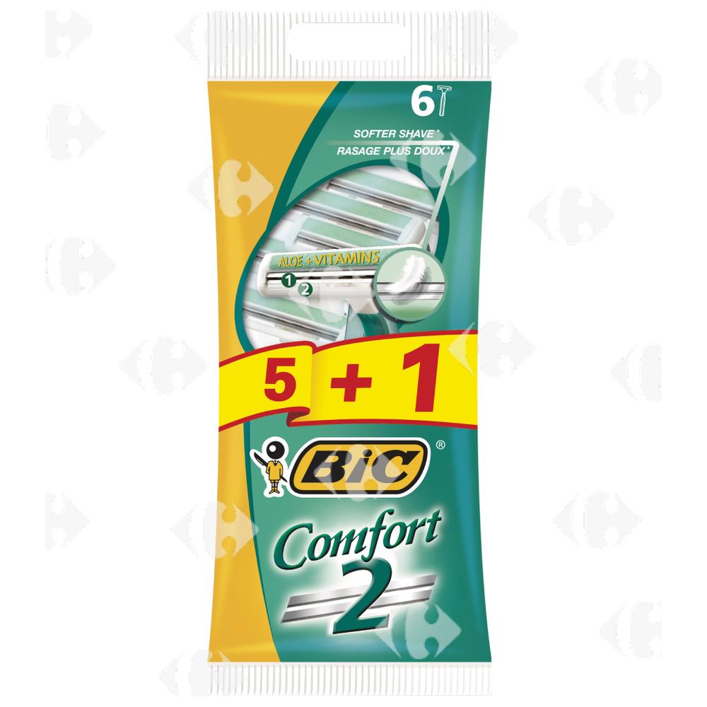 Rasoir Jetable Comfort BIC 6 unités