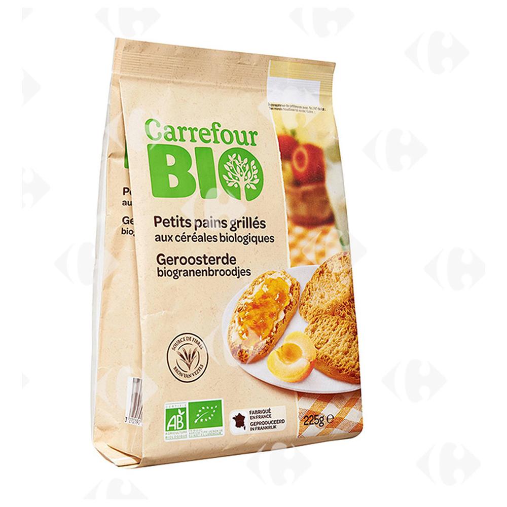 Petits Pains Grillés aux Céréales Biologiques Carrefour Bio 225g