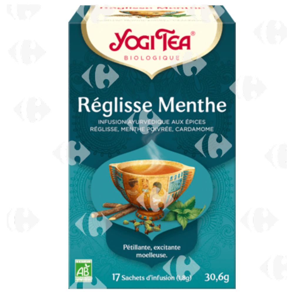 [696954] Infusion Réglisse Menthe Yogi Tea 17 sachets