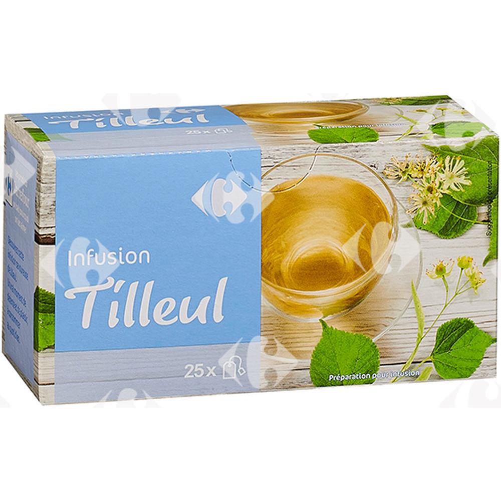 Infusions Tilleul Carrefour 25 sachets