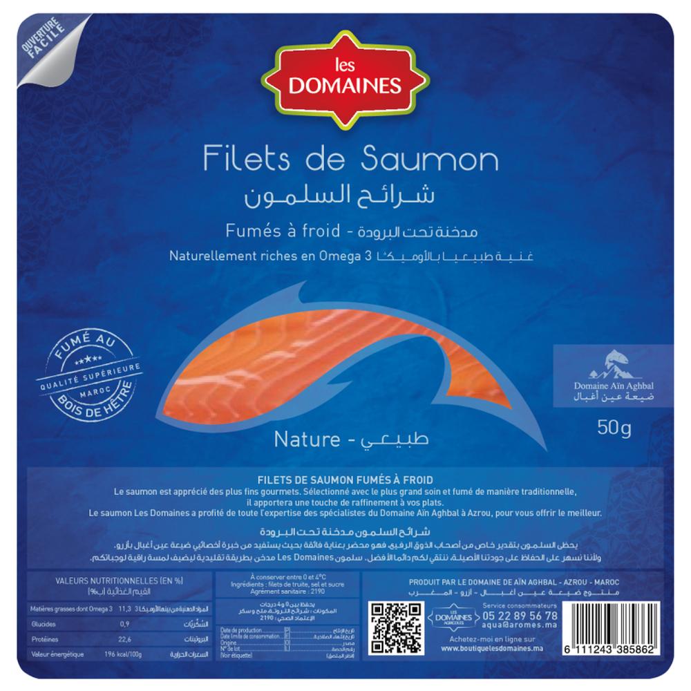 [644700] Filet de Saumon Fumé Les Domaines 50g