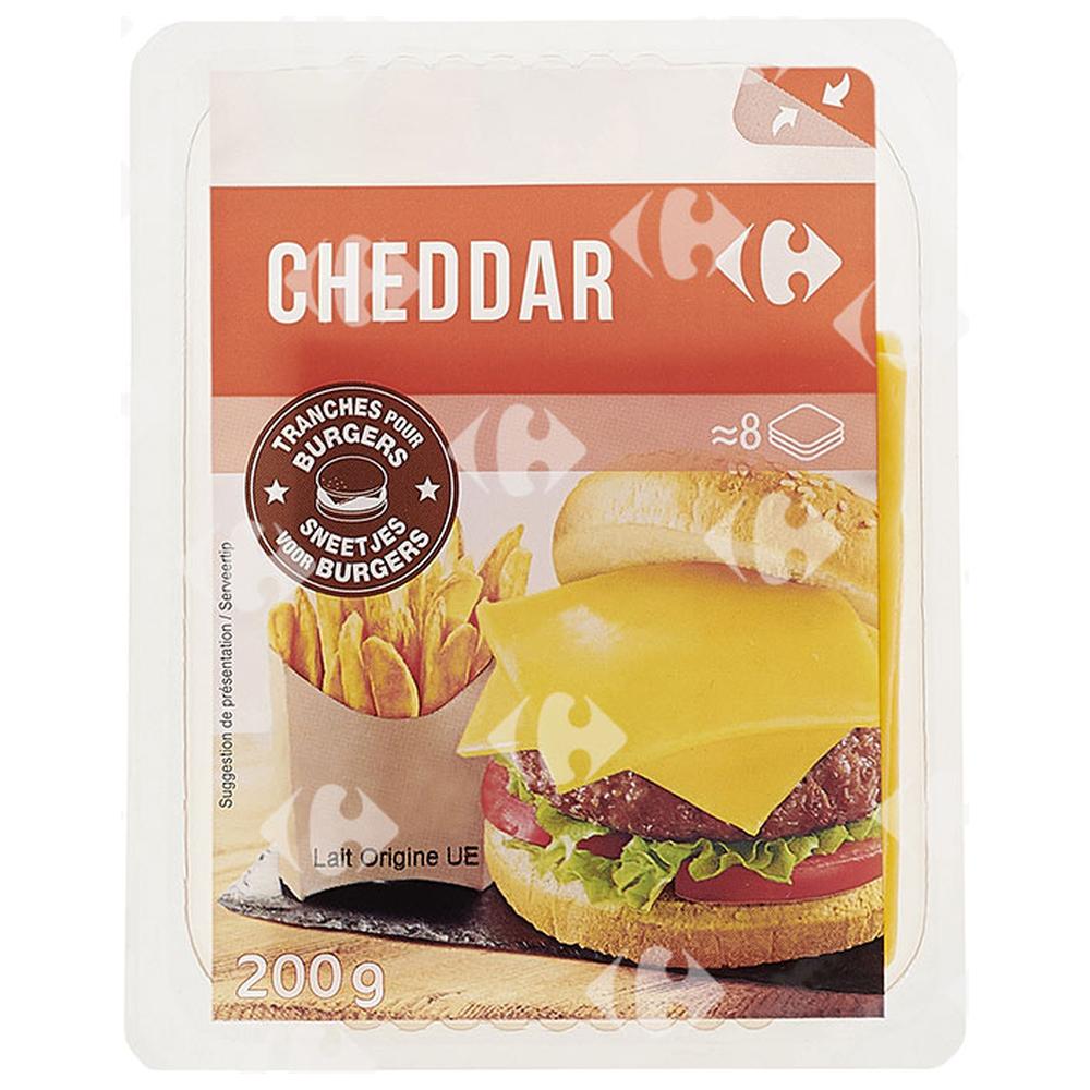 Cheddar en tranches Carrefour 200g