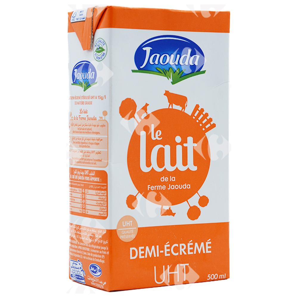 Lait UHT Demi-écrémé Jaouda 500ml