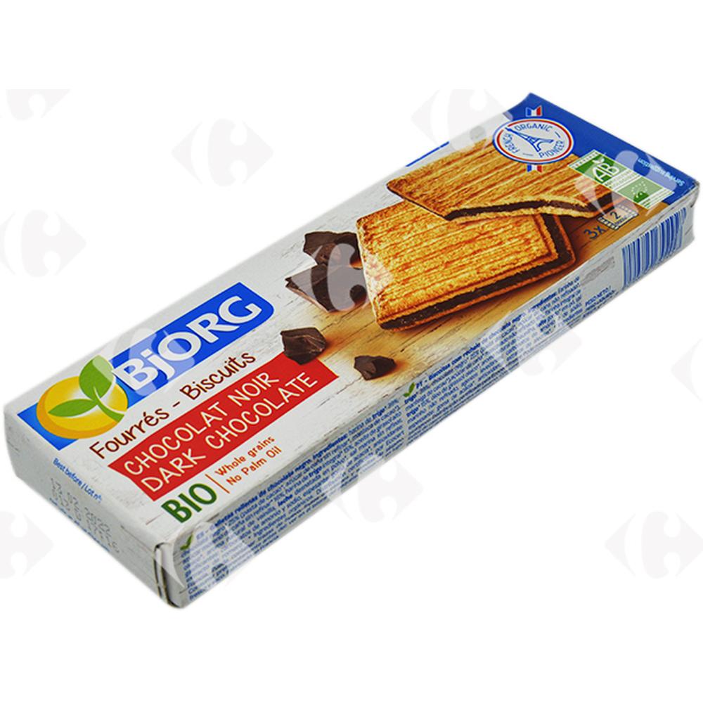 Biscuits fourrés Chocolat Noir Bio Bjorg 150g