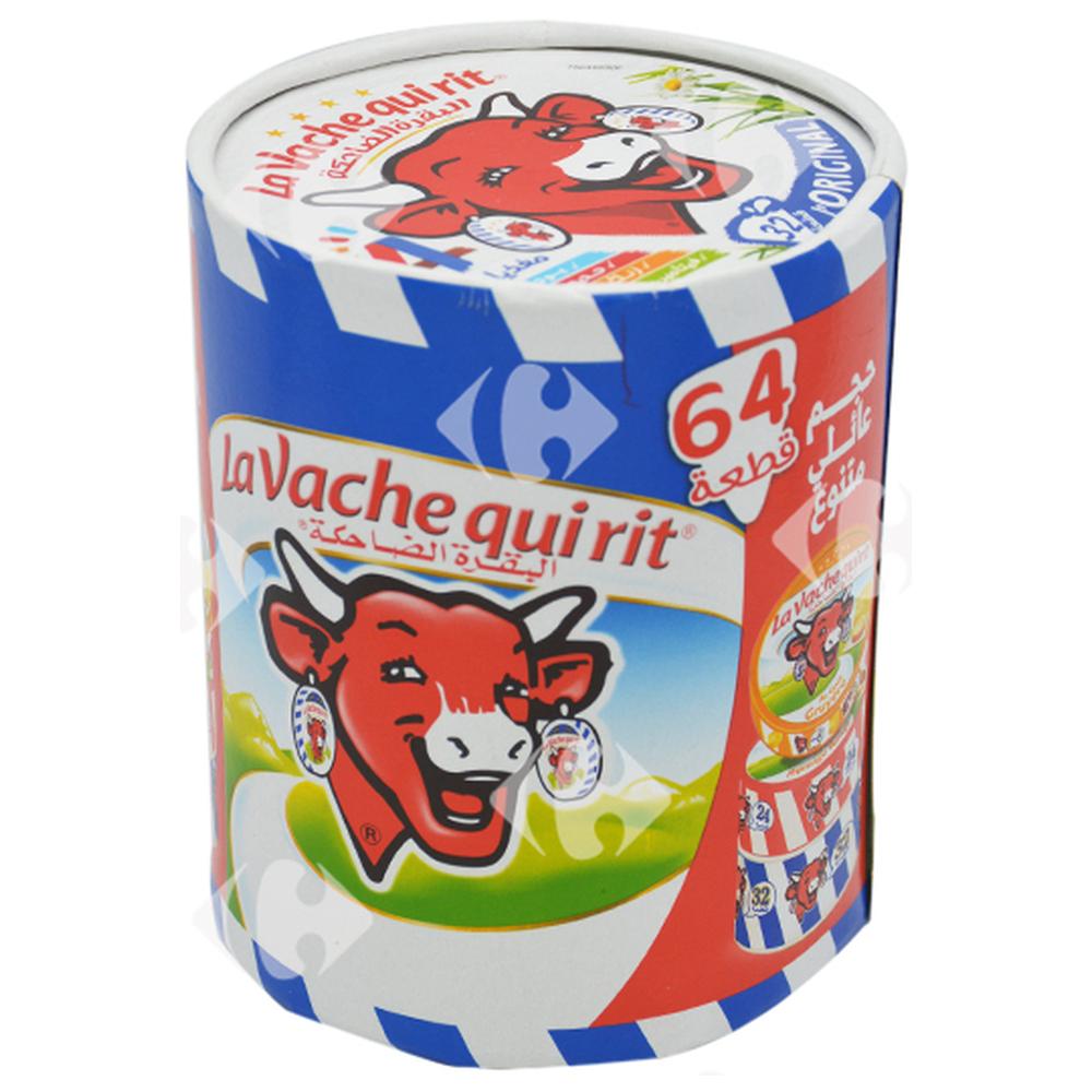 Lot mixte de 3 Fromages fondus : Fromage standard - Fromage rouge - Gruyère La Vache Qui Rit 64 unités
