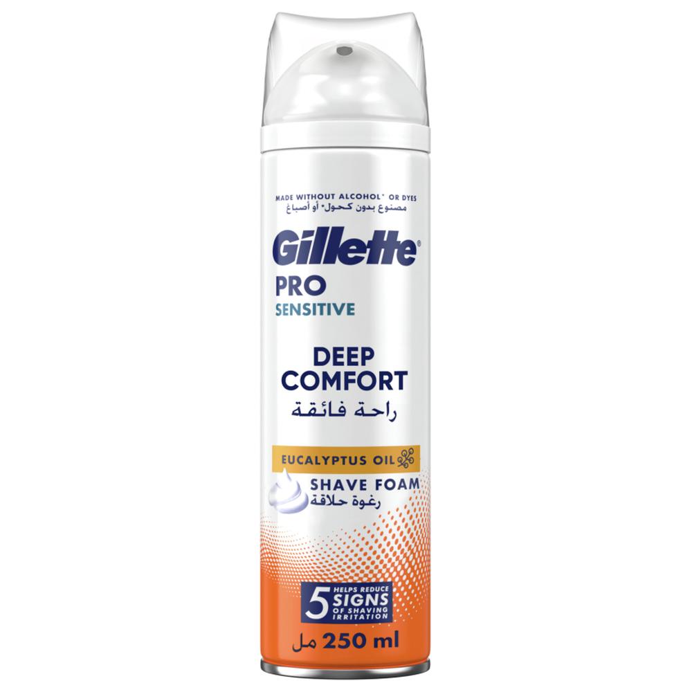 Mousse à Raser Pro Sensitive Foam Comfort Peau Sensible Gillette 200ml