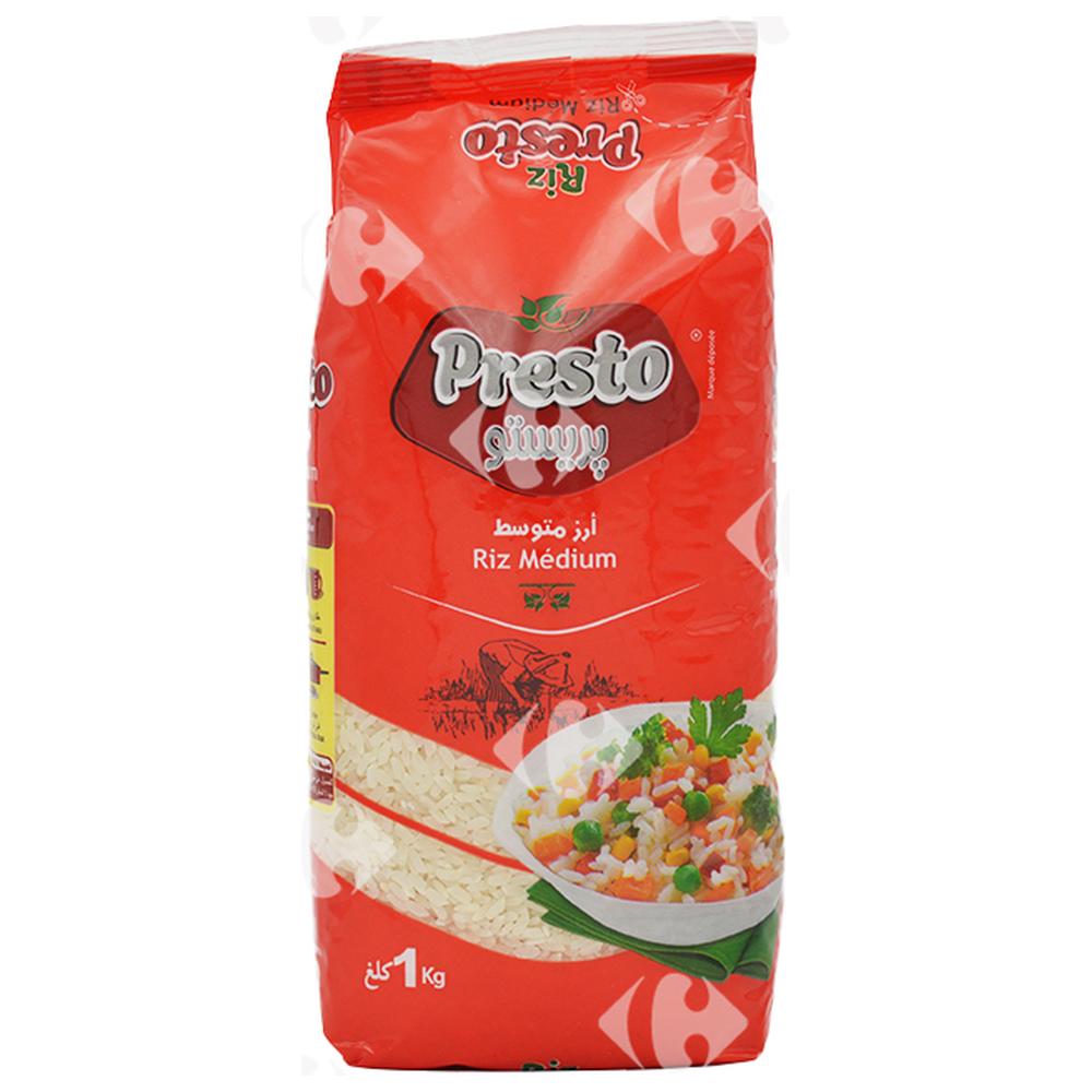 Riz Medium Blanchi Presto 1kg