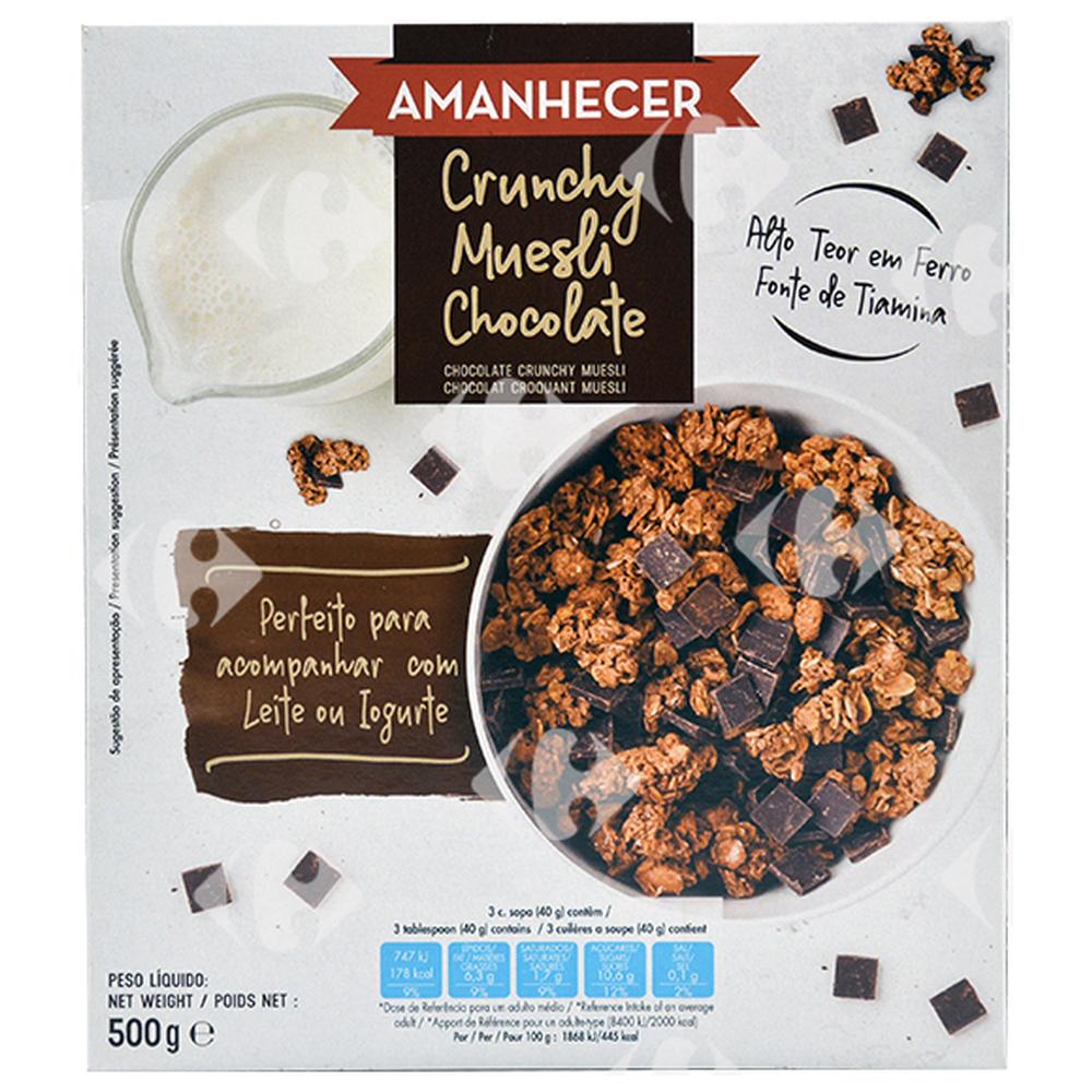 Muesli Crunchy Chocolat Amanhecer 500g