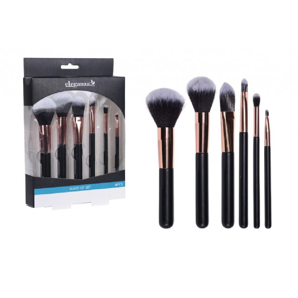 Set Pinceaux de Maquillage Eleganza 6 unités