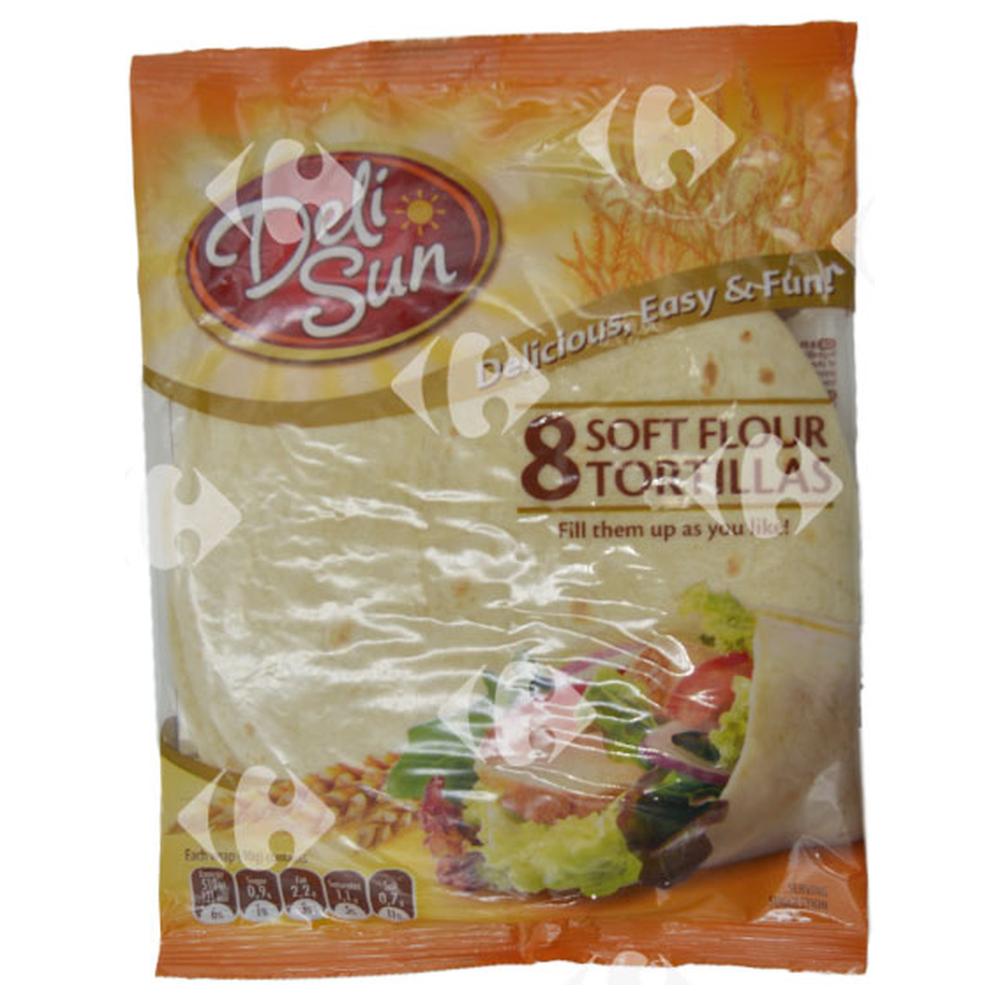 Wraps de Farine de Blé Deli Sun 320g 8 feuilles