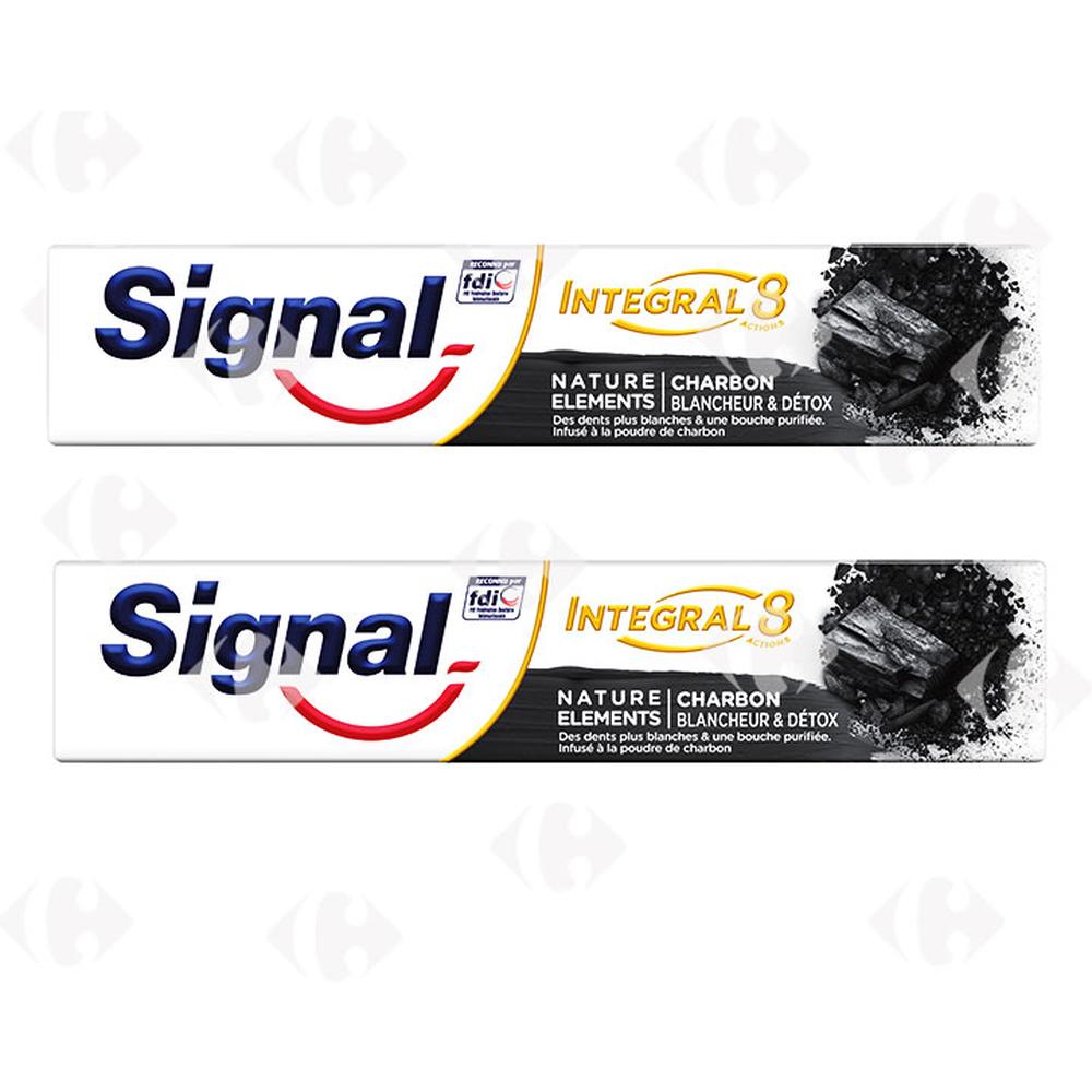 Pack De 2 Dentifrices Signal Charbon 75ml