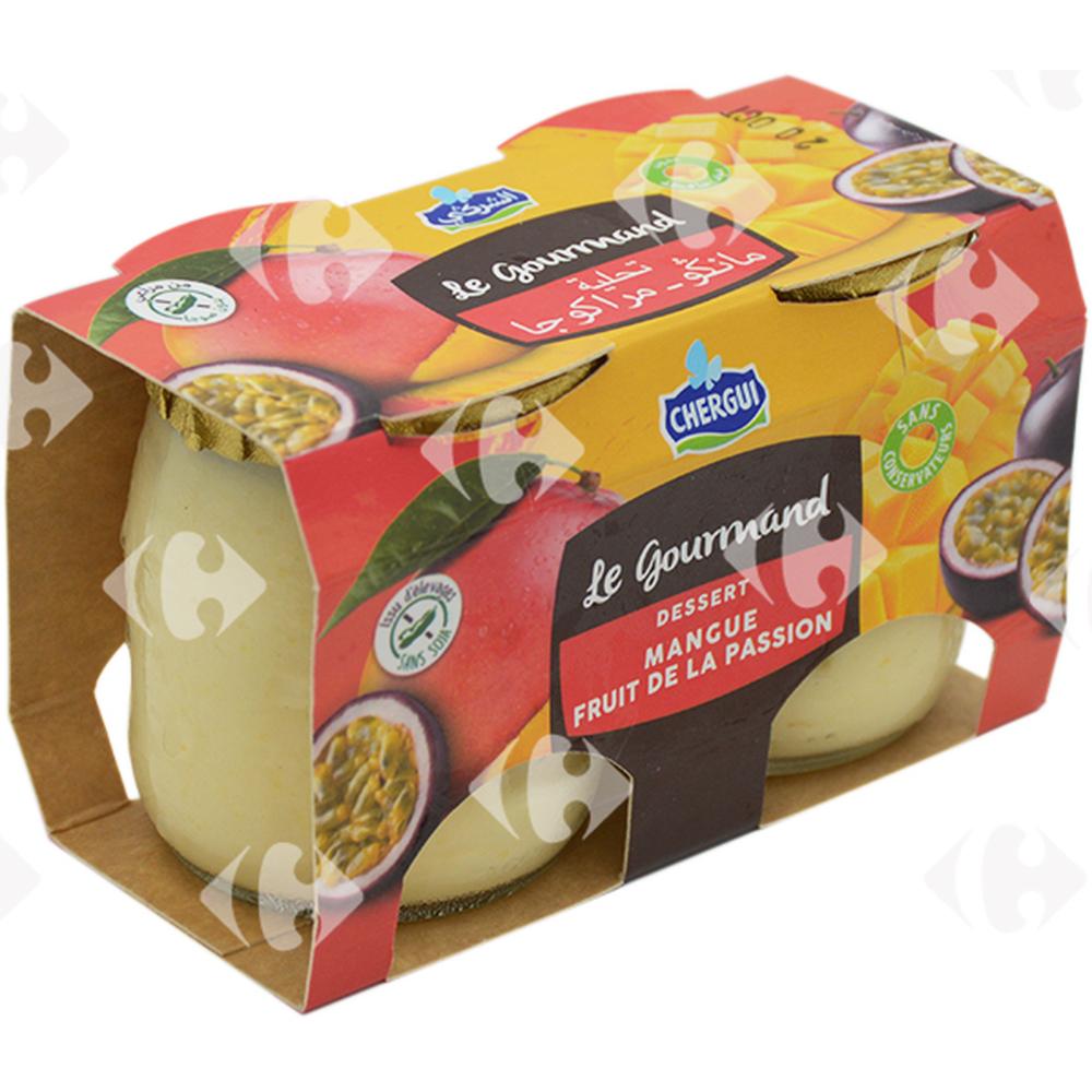 Dessert Mangue et Passion Le Gourmand Chergui 2x125g