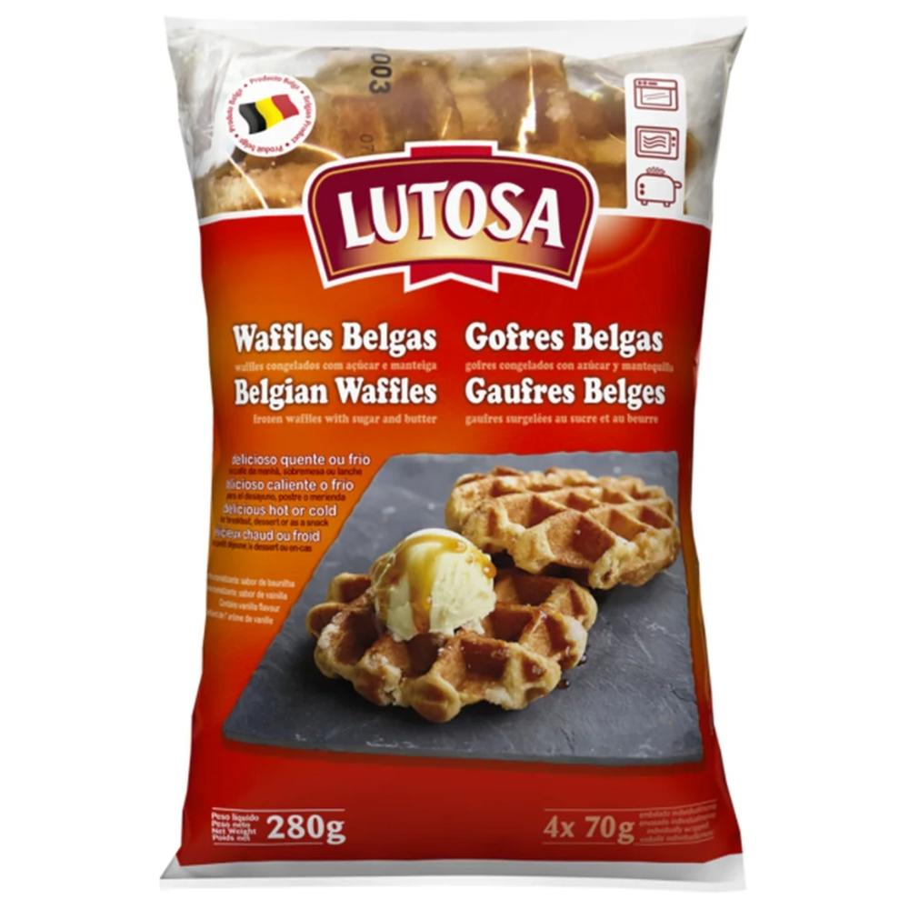 Gaufres Belges Cuites Surgelées Lutosa 70g 4 pièces