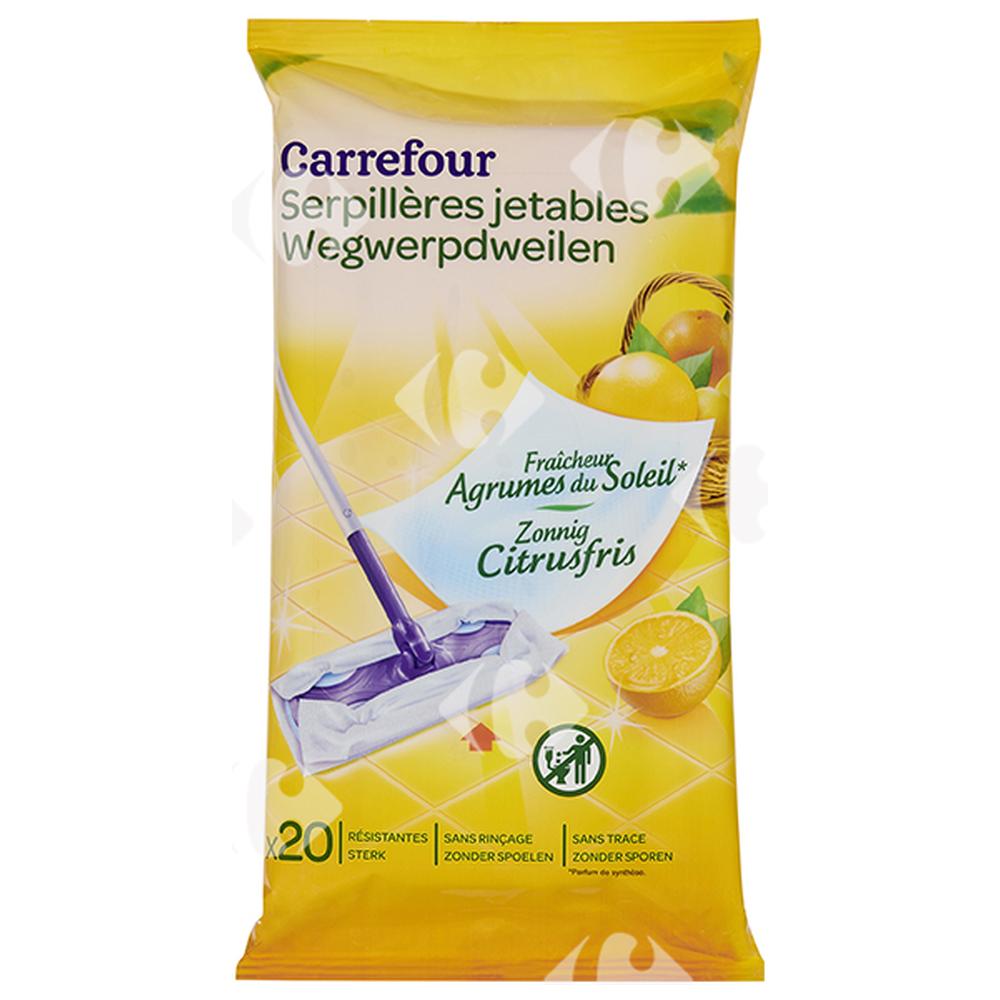 Lingettes Sol Agrumes Carrefour 20 feuilles