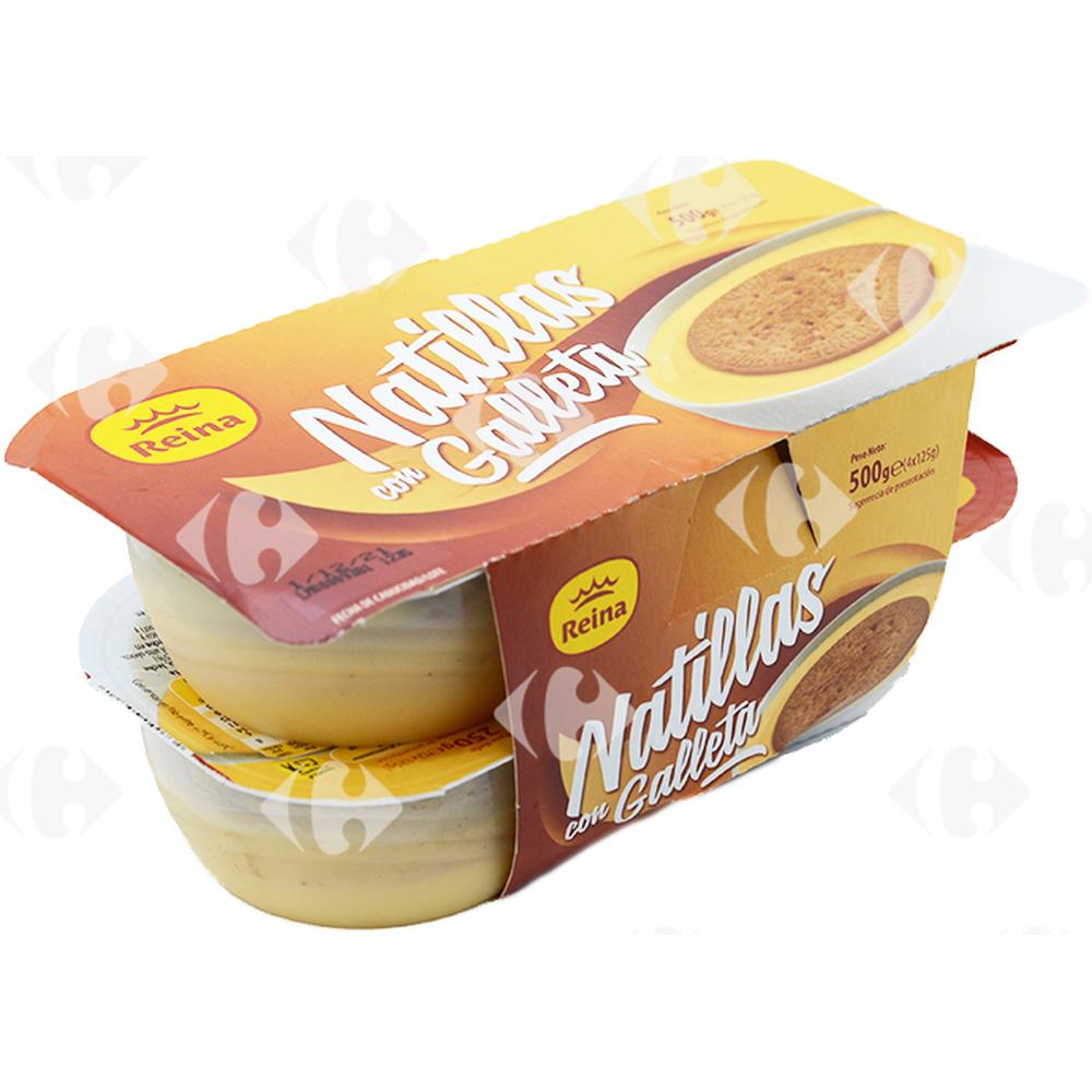 [644852] Crème Dessert avec Biscuits Reina 4x125g