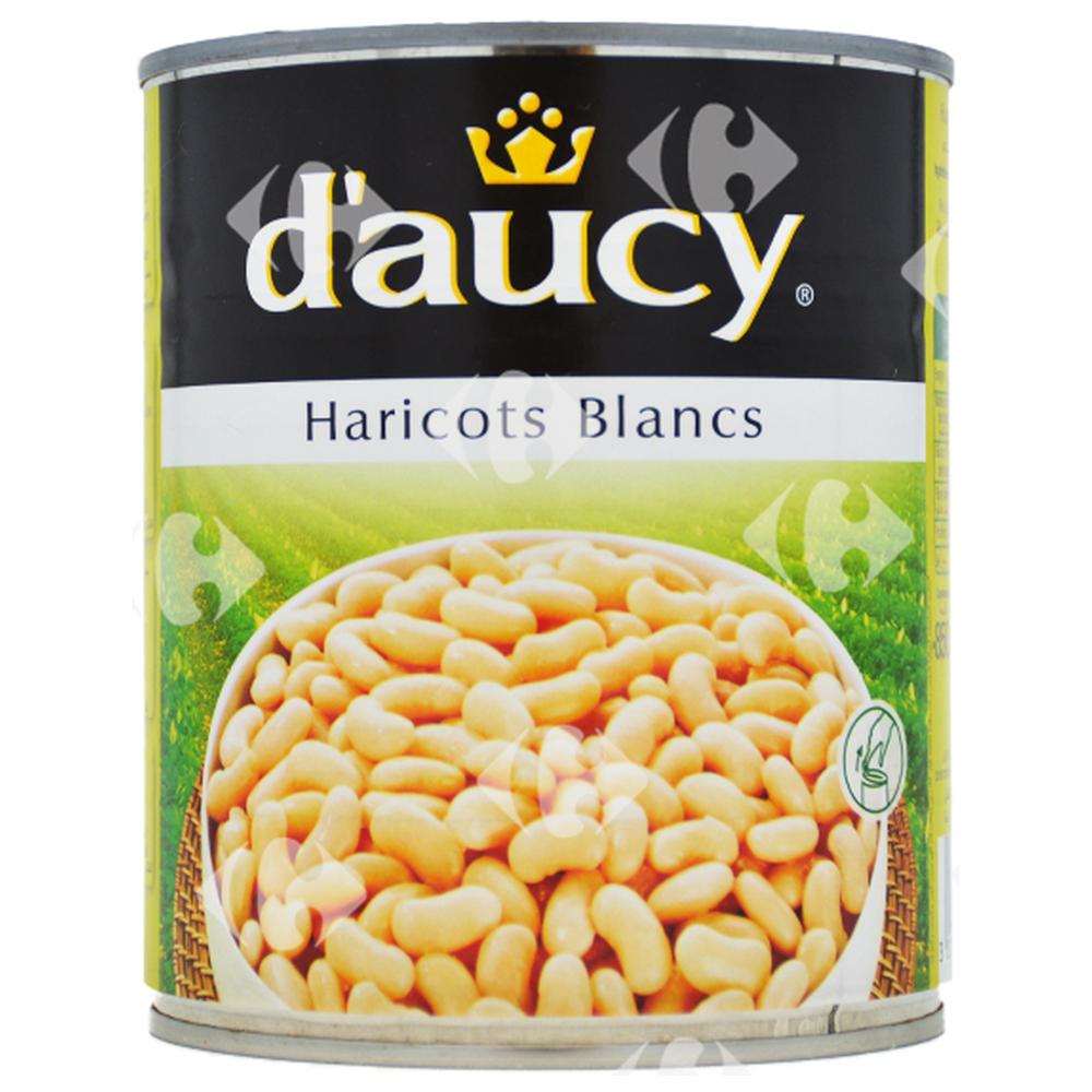 [1652] Conserve de Haricots Blancs Nature D'Aucy 400g