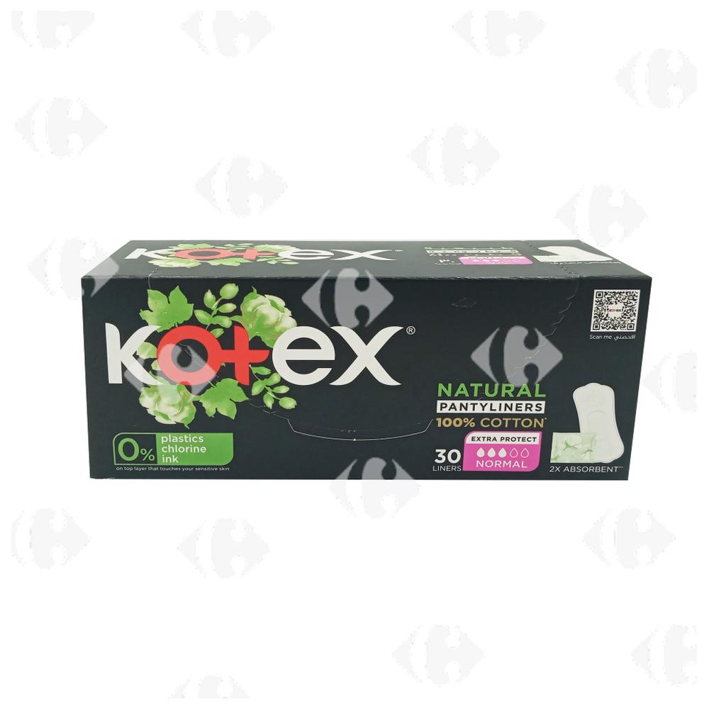 Protéges Slip Cotton Normal Kotex 30 unités