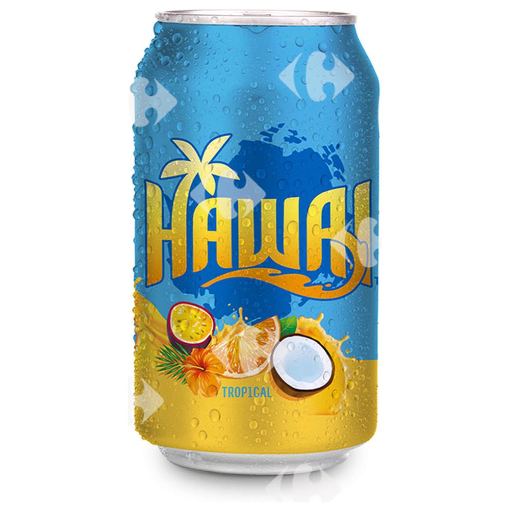 Boisson gazeuse Hawai tropical canette 33Cl