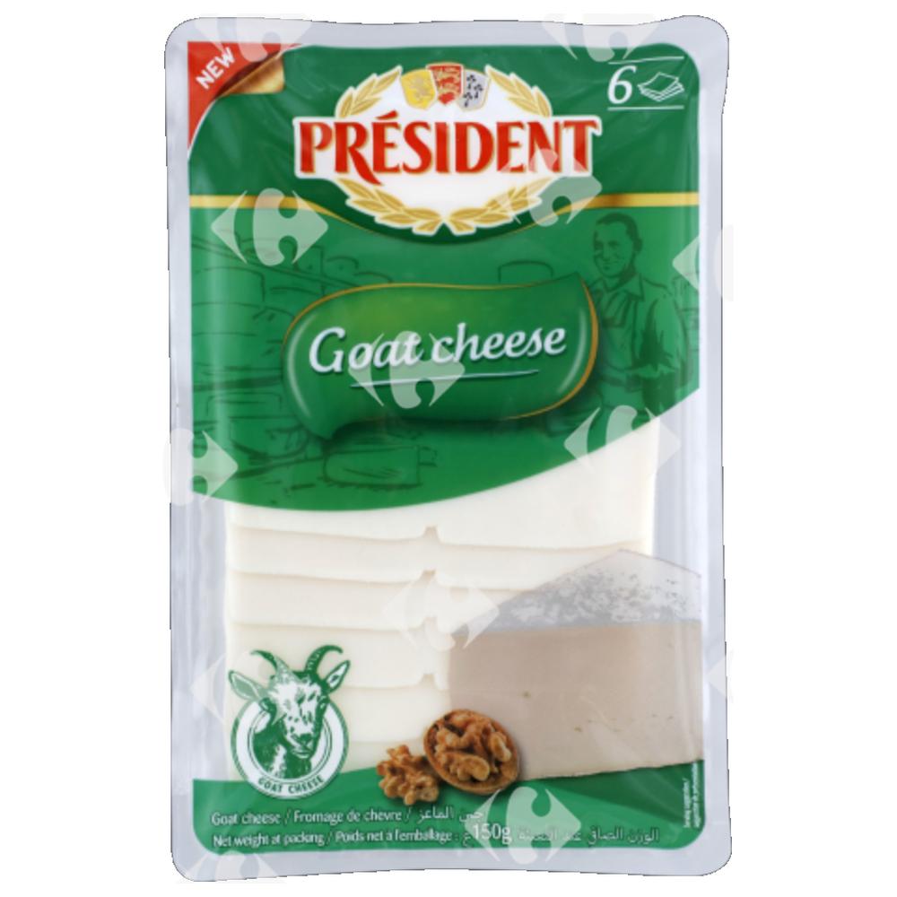 [632824] Fromage de Chèvre en Tranches Président 150g