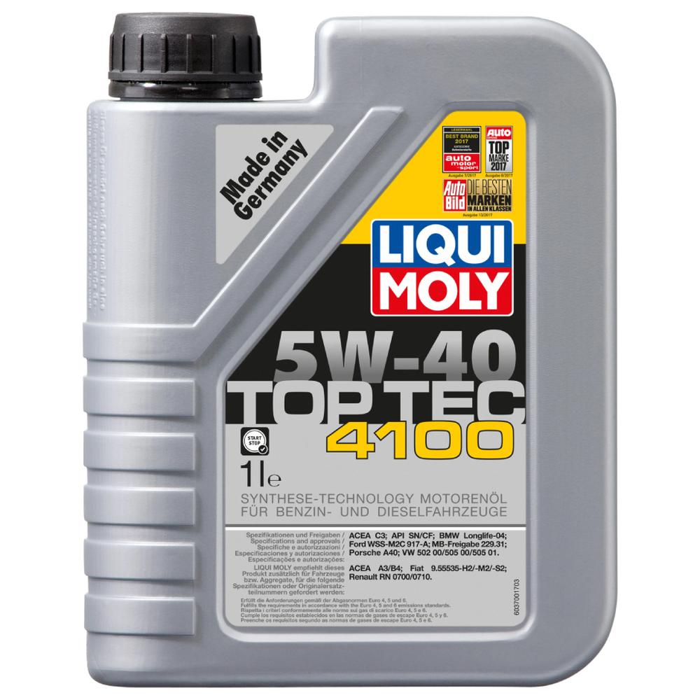 Huile Moteur Liqui Moly Top Tec 4100 5W40 1L.