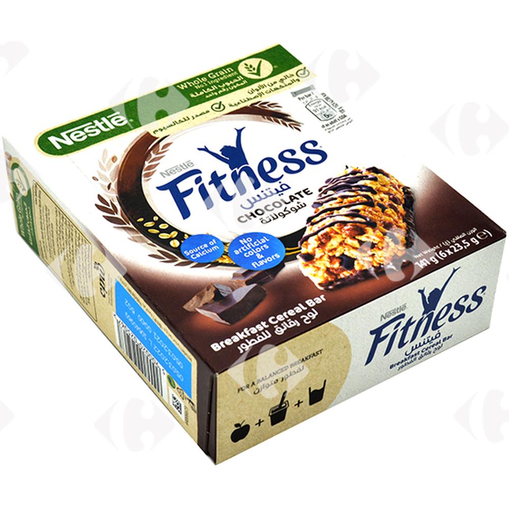 [628295] Barres de Céréales Chocolat Fitness 6x23,5g