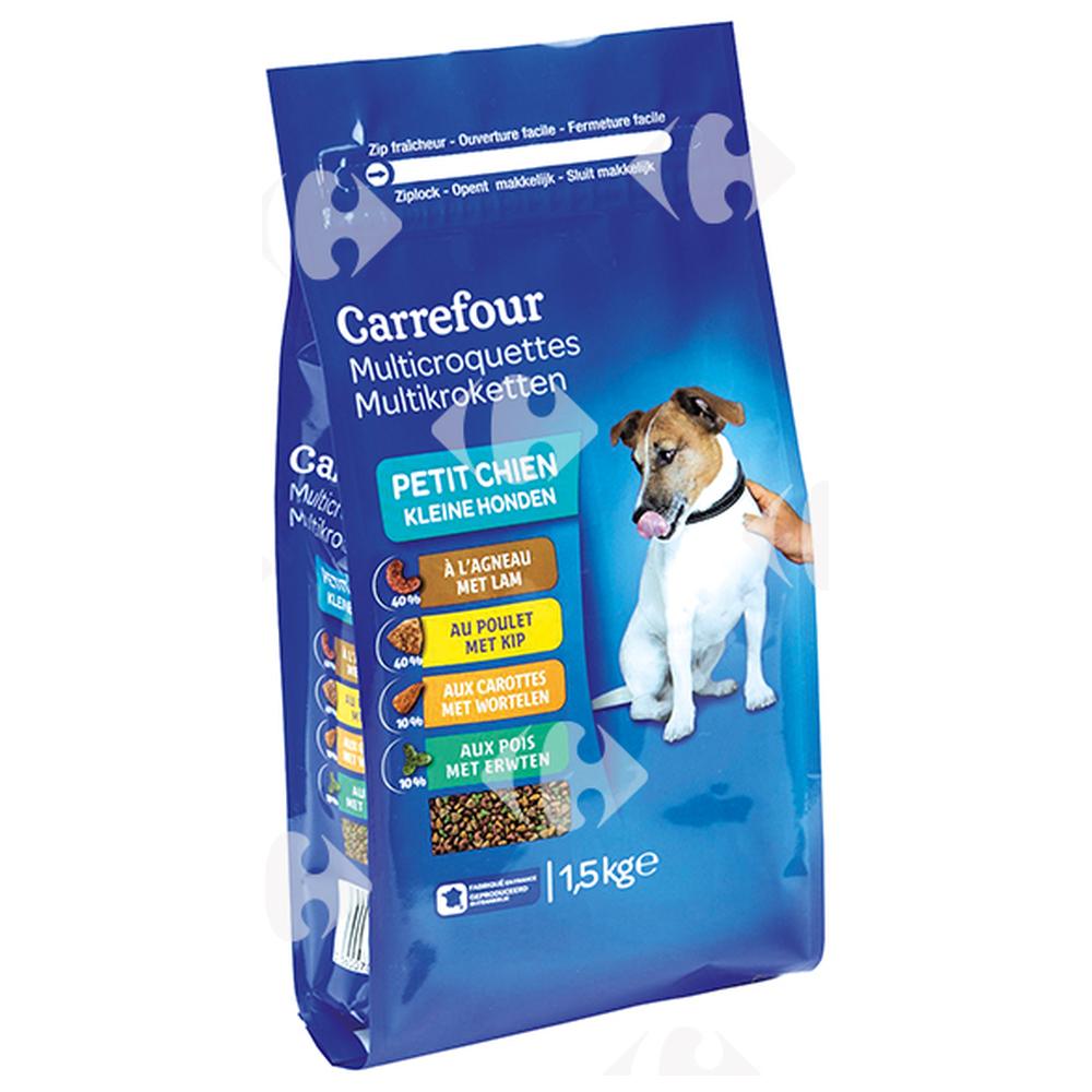 Croquettes à la Viande pour Petits Chiens Carrefour 1,5kg