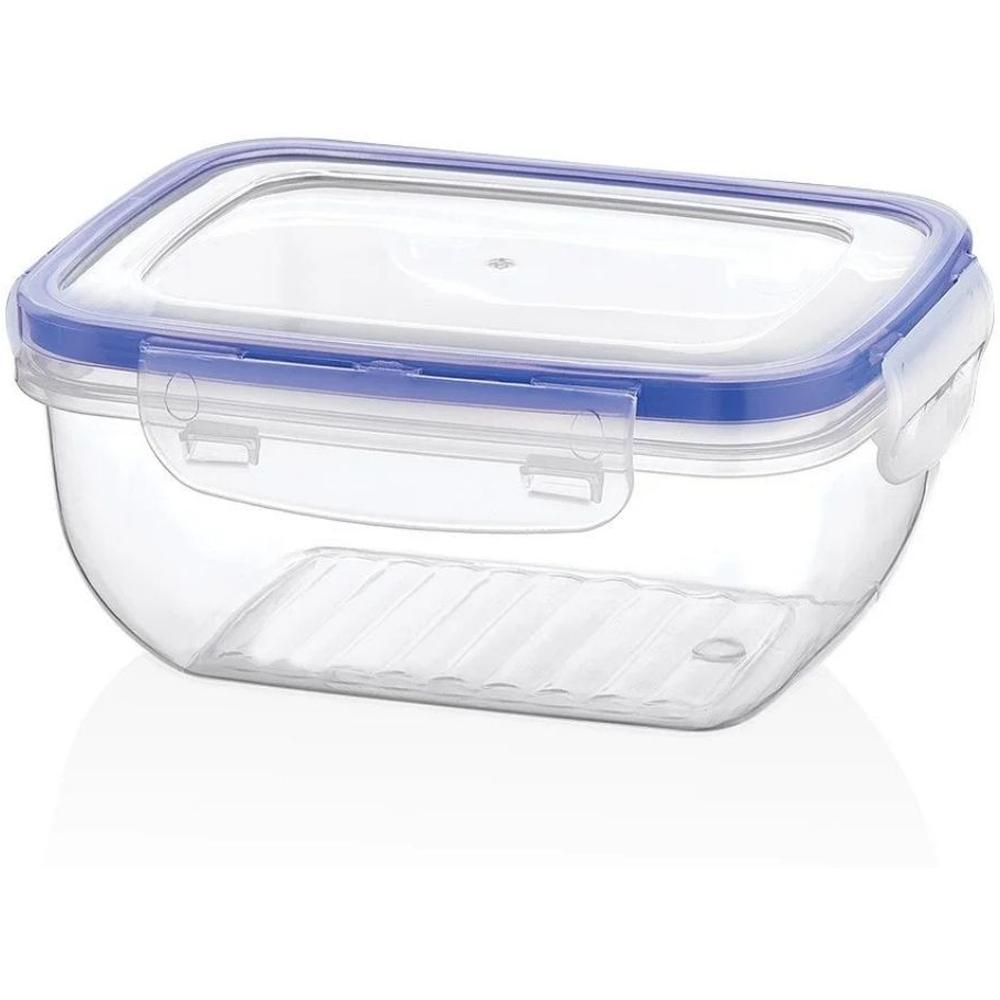 Boîte Alimentaire Rectangulaire en Plastique avec Couvercle 2,3L