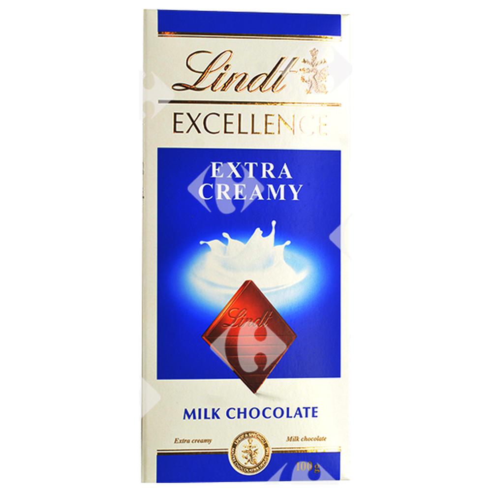 [70865] Tablette de Chocolat au Lait Extra Crèmeux Excellence Lindt 100g