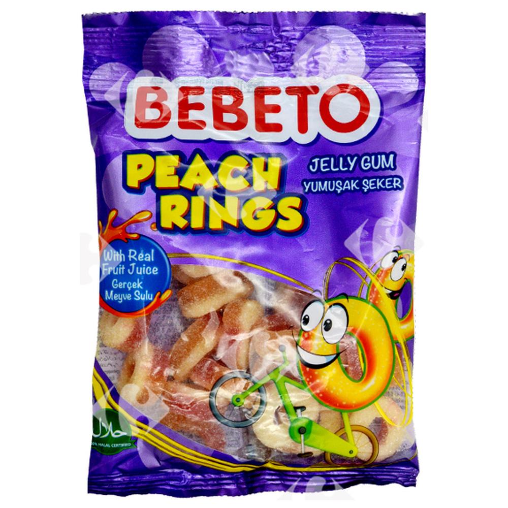 Gommes Peach Ring Bebeto 100g