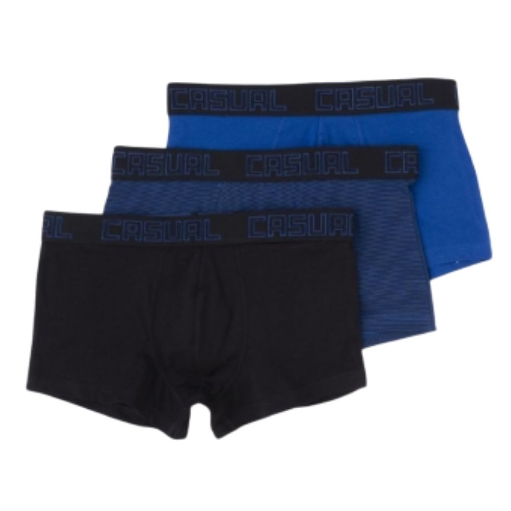Lot de 3 Boxers Homme Casual Noir
