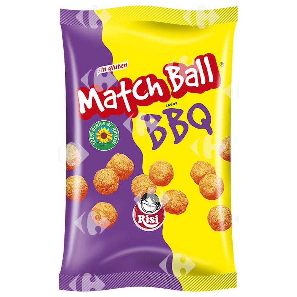 [673722] Chips Matchball Barbecue Sans Gluten Risi 105g.