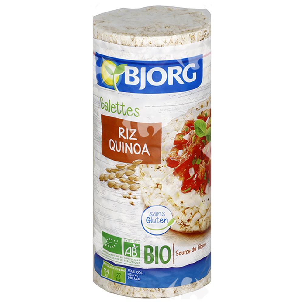 Galettes de Riz et Quinoa et Sans Gluten Bio Bjorg 130g.