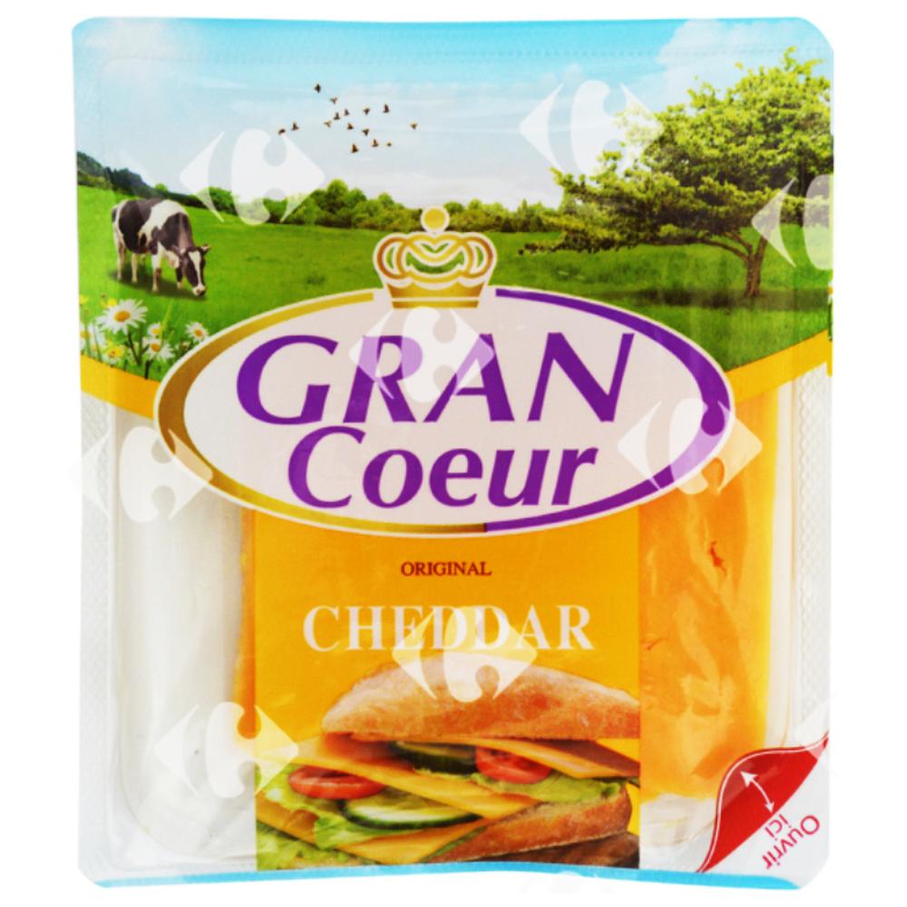 [662242] Cheddar Orange en Tranches Grand Cœur 100g.