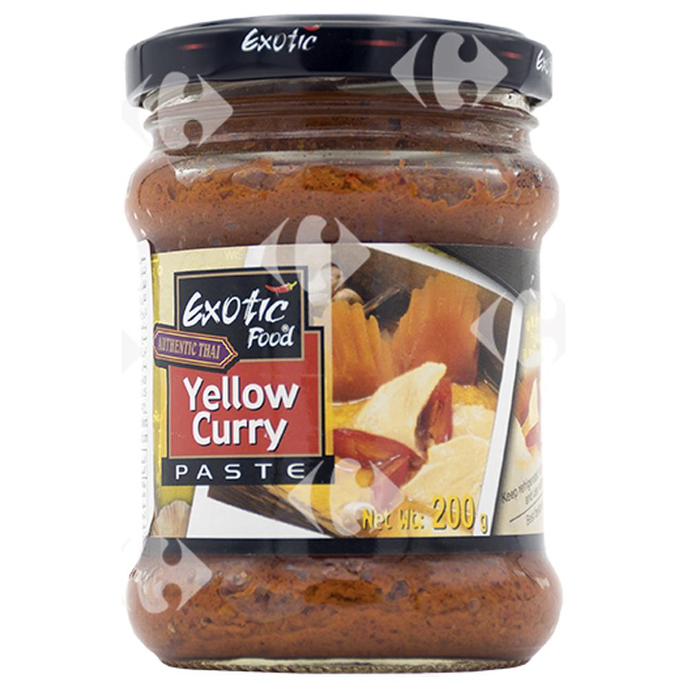 Pâte Curry Jaune Exotic Food 200g.