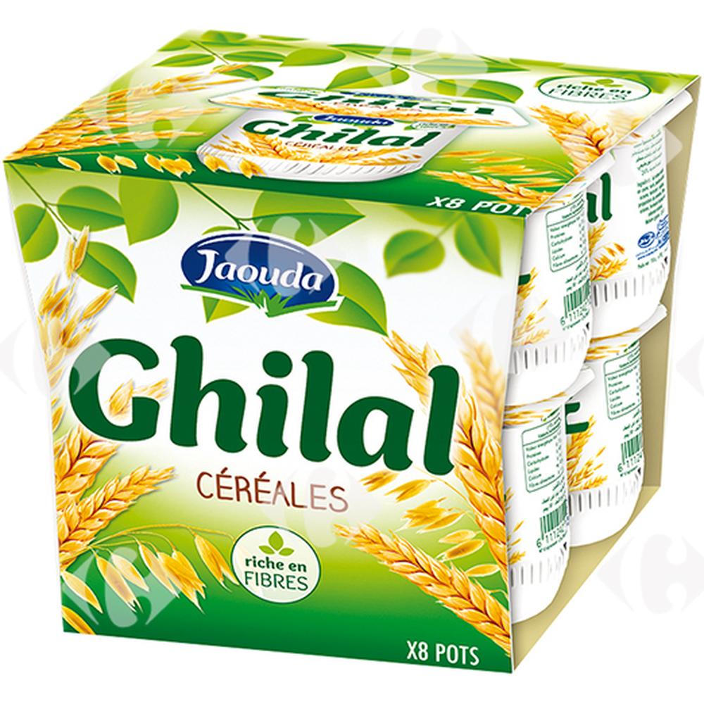 Pack Yaourt Brassé Céréales Ghilal Jaouda 8x110g.