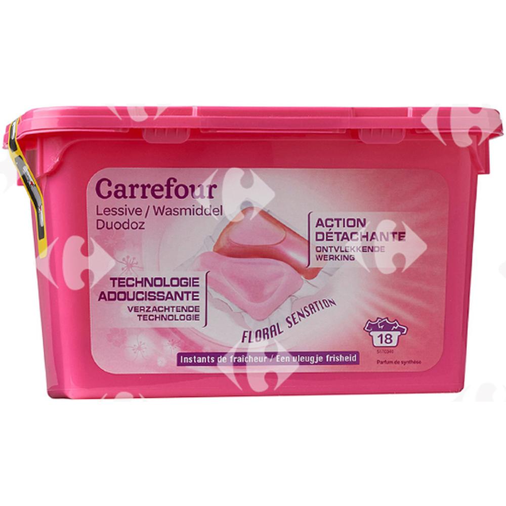 [530595] Capsule Détergent Lessive Florale Carrefour 1,98L