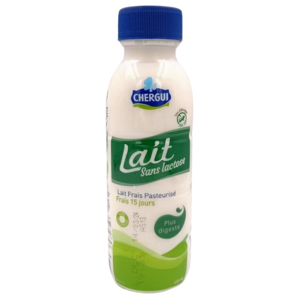 Lait Frais Sans Lactose à Conservation Prolongée Chergui 450ml.