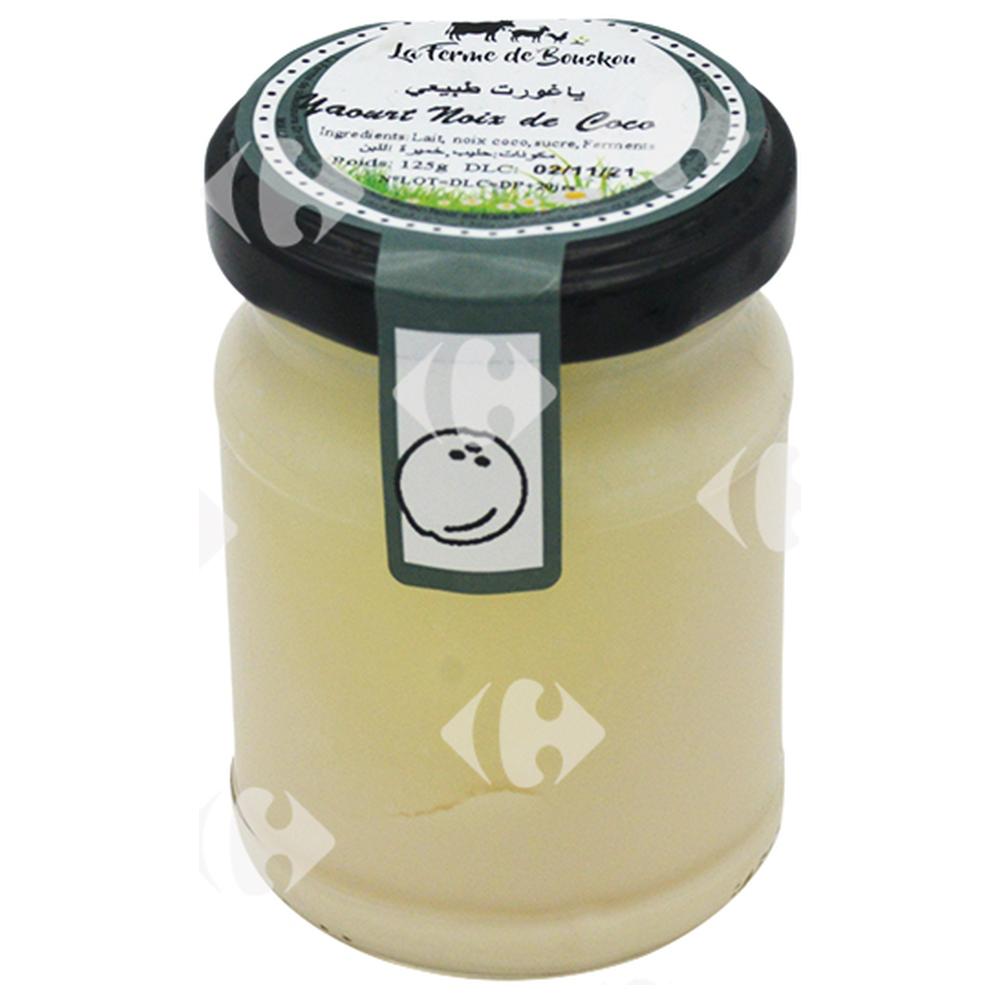 Yaourt Noix De Coco En Verre La Ferme de Bouskou 125g