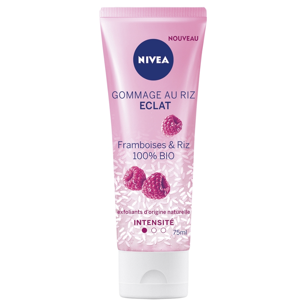 Gommage aux Eclats de Framboises Bio et au Riz Bio Nivea 75ml.