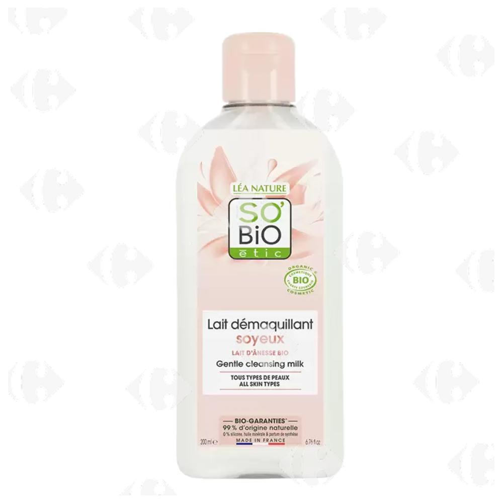 [682872] Lait Démaquillant Soyeux Hydratant mon Lait d'Ânesse Bio So'Bio 200ml