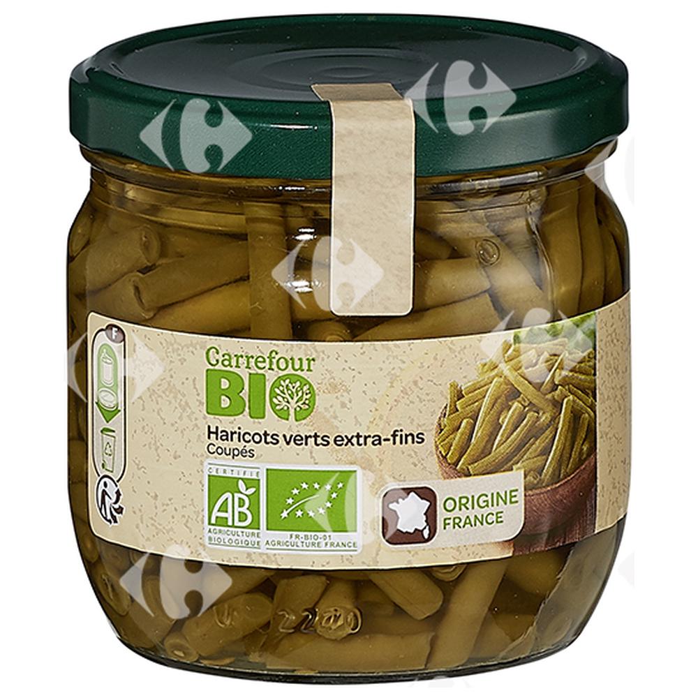 Haricots Verts Extra-Fins Coupés Carrefour Bio 330g