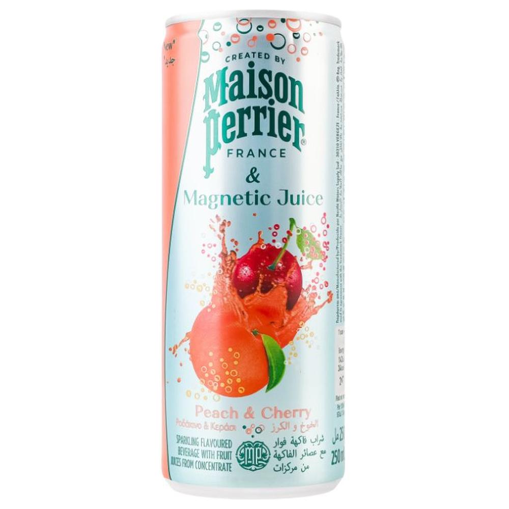 [719300] Eau Pétillante Juice Peach Cherry Maison Perrier 25cl