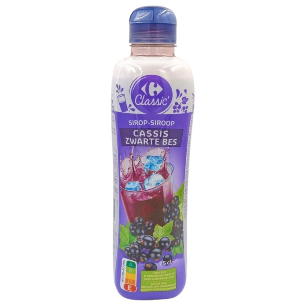 Sirop de Cassis Carrefour classic 750ml.