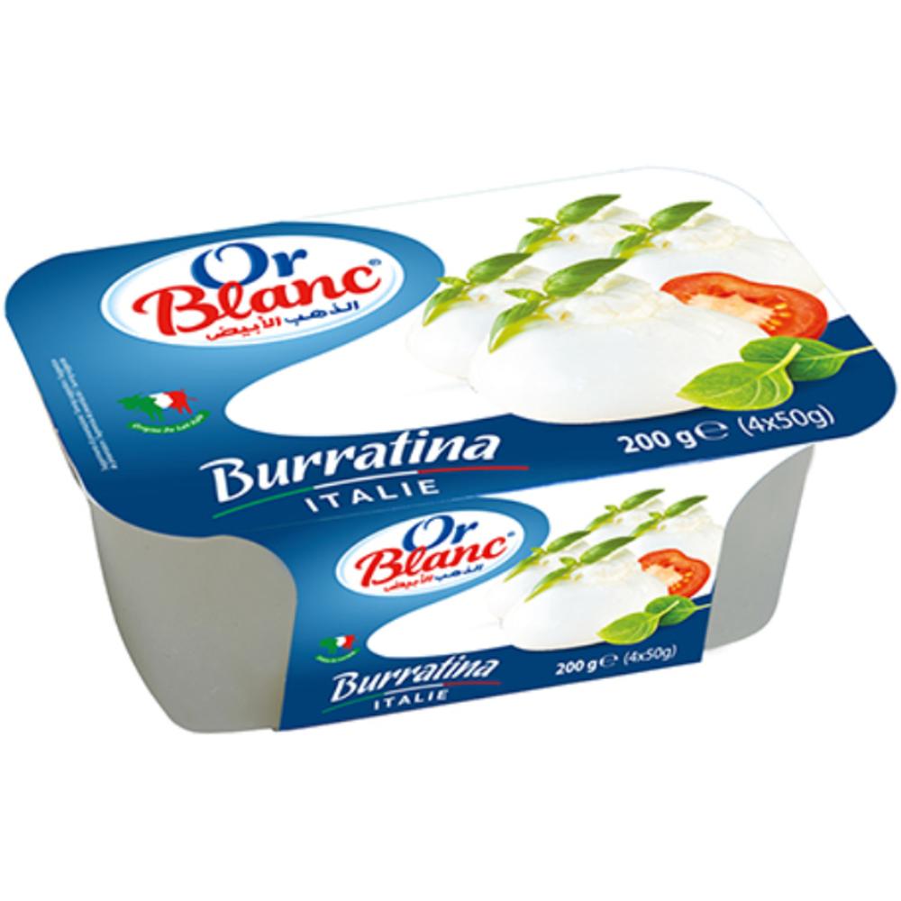 Fromage Frais à Pâte Filée Burratina Or Blanc 200g.