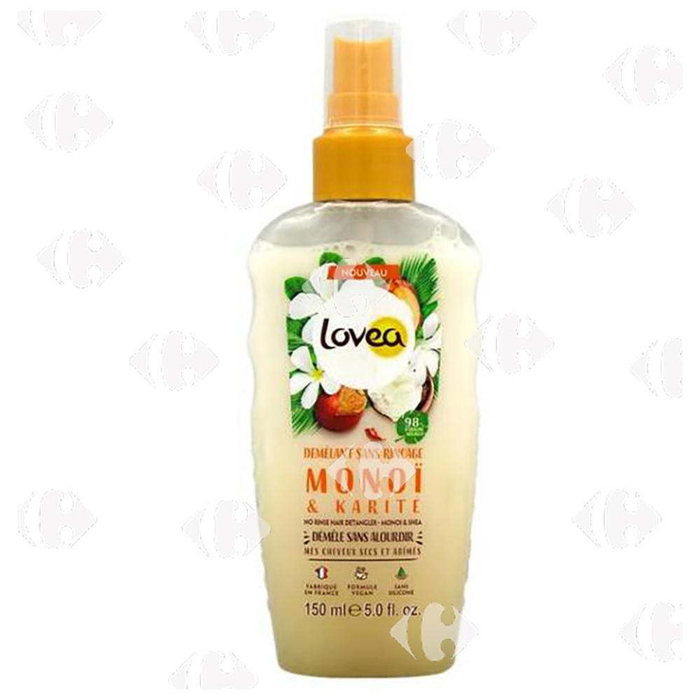 Démêlant Sans Rinçage Monoï & Karité Lovea 150ml.