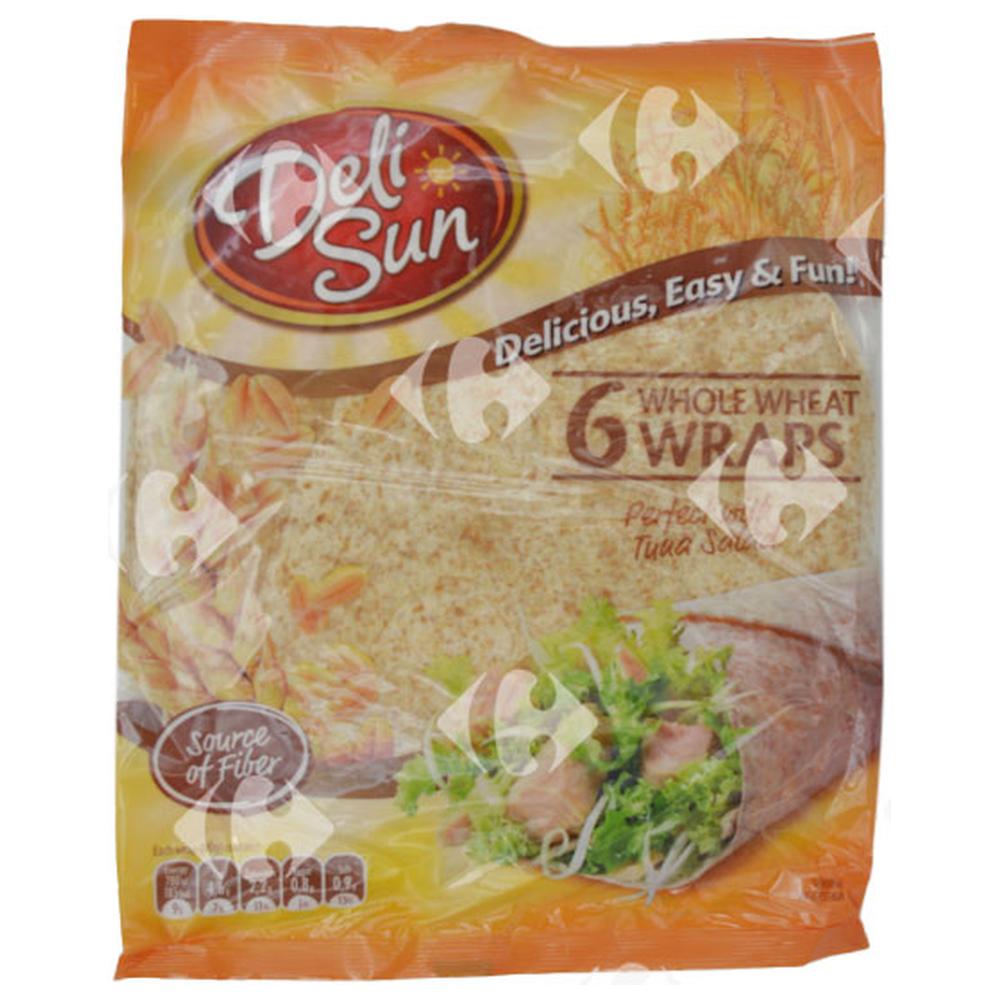 Wraps de Blé Entier Deli Sun 360g 6 feuilles